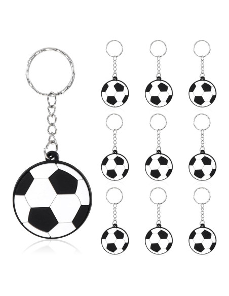 Paquete de 10 llaveros de fútbol Thinp - PVC 4cm