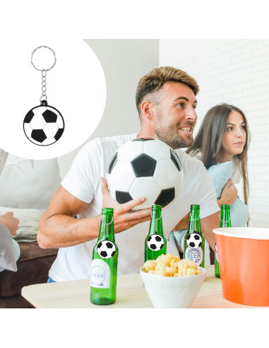 Paquete de 10 llaveros de fútbol Thinp - PVC 4cm