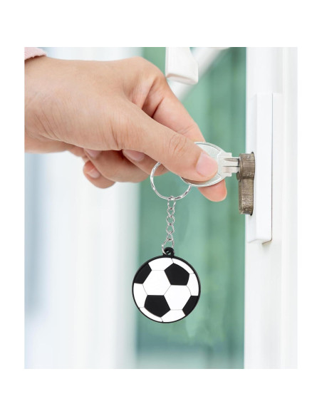 Paquete de 10 llaveros de fútbol Thinp - PVC 4cm