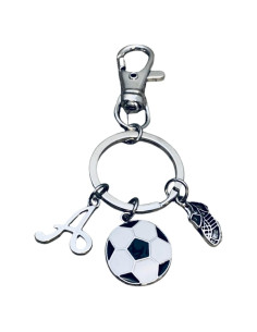 Llavero de Fútbol Personalizado Sportybella con Inicial