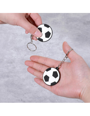 Paquete de 10 llaveros de fútbol Thinp - PVC 4cm