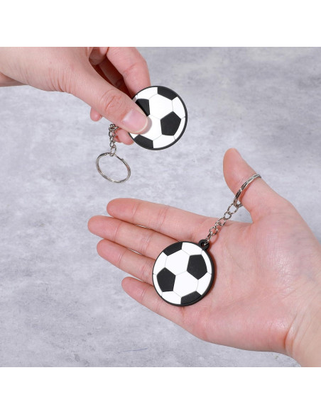 Paquete de 10 llaveros de fútbol Thinp - PVC 4cm
