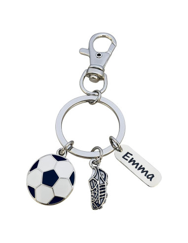 Llavero de Fútbol Personalizado para Niñas - Regalo Original