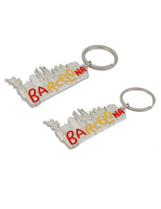 Llavero souvenir 2pcs edificios Barcelona ZENRUIMING metal