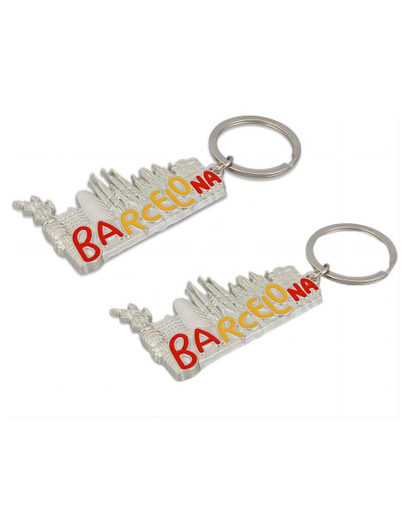 Llavero souvenir 2pcs edificios Barcelona ZENRUIMING metal