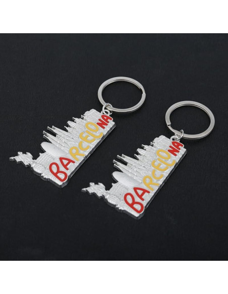 Llavero souvenir 2pcs edificios Barcelona ZENRUIMING metal