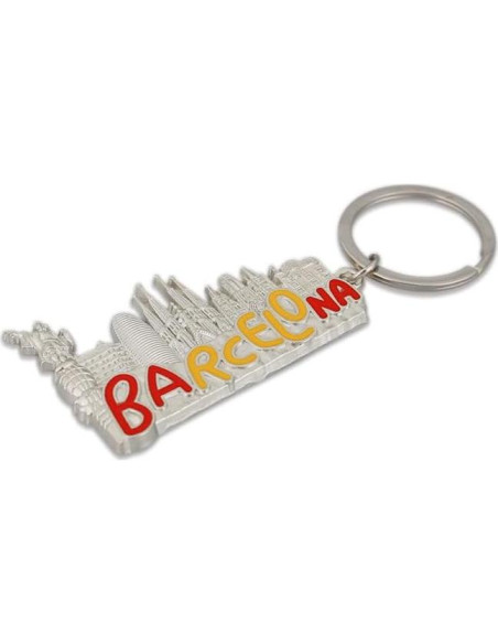 Llavero souvenir 2pcs edificios Barcelona ZENRUIMING metal