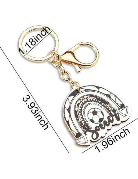 Llavero de Fútbol Mini MXXGMYJ para Mochila 12x5cm