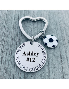 Llavero de Fútbol Personalizado Sportybella - Regalo para Chicas 2