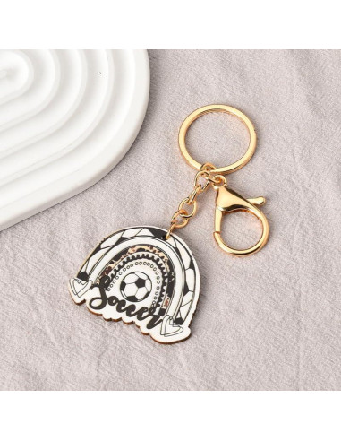 Llavero de Fútbol Mini MXXGMYJ para Mochila 12x5cm