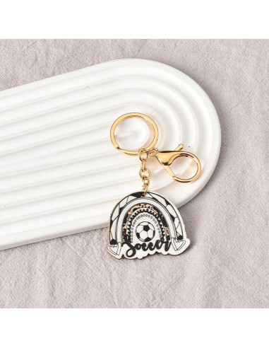 Llavero de Fútbol Mini MXXGMYJ para Mochila 12x5cm