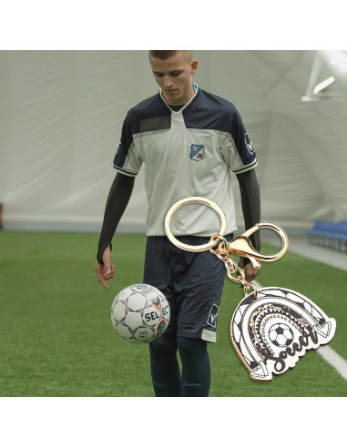 Llavero de Fútbol Mini MXXGMYJ para Mochila 12x5cm