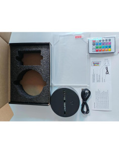 Lámpara LED 3D Jugador de Fútbol Número 10 - USB, Verde 2