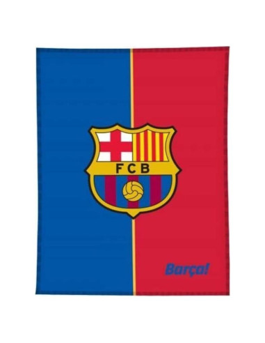 Manta de Forro Polar FC Barcelona Azul y Rojo Talla Única