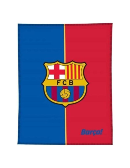 Manta de Forro Polar FC Barcelona Azul y Rojo Talla Única