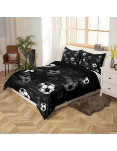 Juego de funda de edredón completo Erosebridal moderno 3 piezas 2