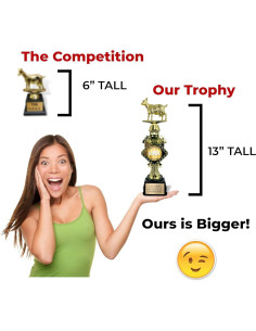 Trofeo Personalizable Grande Cabra 33 cm Awards4U 2