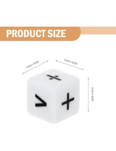 Juego de Dados Educativos NUOBESTY 24 Piezas 16mm 2