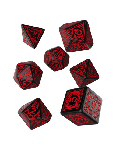 Dados Ornamentados Q WORKSHOP Pathfinder Wrath of Righteous 7 Piezas