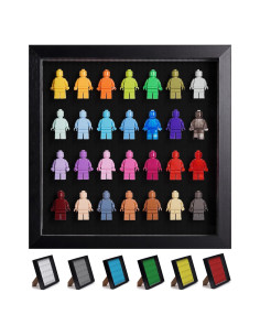 Caja de Exhibición de Minifiguras de Madera Negra 28x28 cm