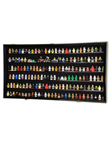 Estante para Minifiguras sfDisplay.com 180 en Madera Negra