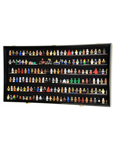 Estante para Minifiguras sfDisplay.com 180 en Madera Negra