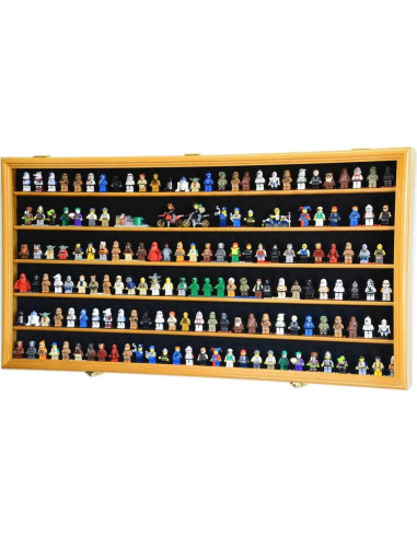 Estante para Minifiguras sfDisplay.com 180 en Madera Negra
