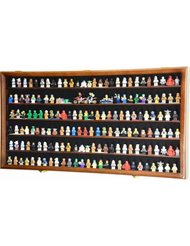 Estante para Minifiguras sfDisplay.com 180 en Madera Negra