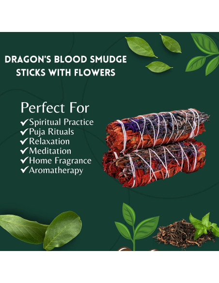 Palos de Salvia de Sangre de Dragón Ancientveda - 3 Unidades Palos de Salvia de Sangre de Dragón Ancientveda - 3 Unidades