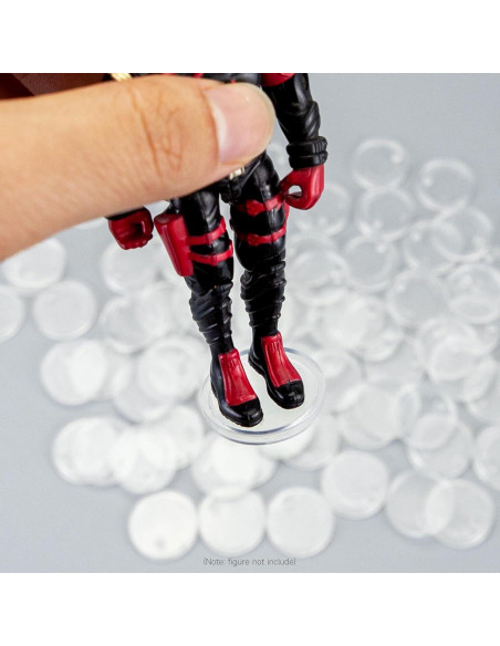50 Soportes de Exhibición Transparentes para Figuras 3.75" DisplayMore