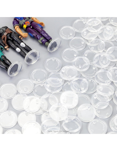 50 Soportes de Exhibición Transparentes para Figuras 3.75" DisplayMore