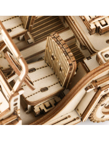 Rompecabezas de Madera 3D ROKR Coche Militar Escala 1:18