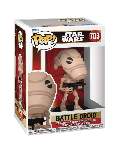 Figura de Vinilo POP Battle Droid Funko Star Wars 9.5 cm