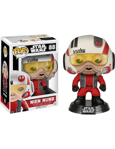Figura Pop! Nien Nunb con Casco Star Wars E7 TFA 9 cm