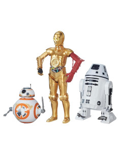 Paquete de 3 Droids Star Wars C-3PO BB-8 RO-4LO