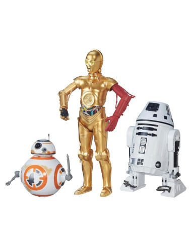 Paquete de 3 Droids Star Wars C-3PO BB-8 RO-4LO