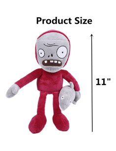 4 Juguetes de Peluche Plantas vs Zombies BASHERISE - Regalo 2