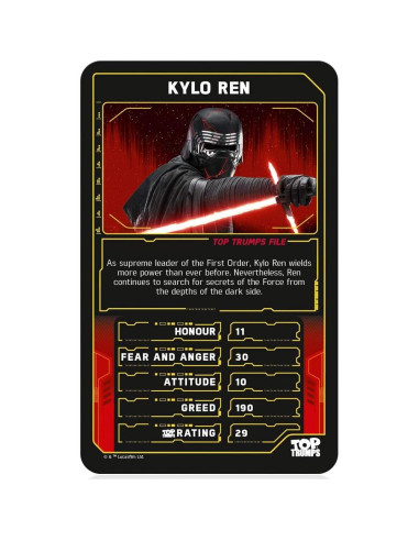Juego de Cartas Top Trumps Star Wars IX - Ascenso de Skywalker