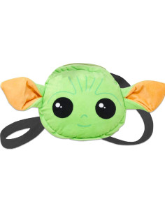 Bolso de peluche Baby Yoda Star Wars para niñas con pegatinas 2