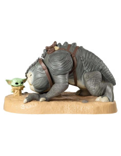 Figura de Vinilo Jumbo Funko Star Wars Grogu con Rancor 25 cm