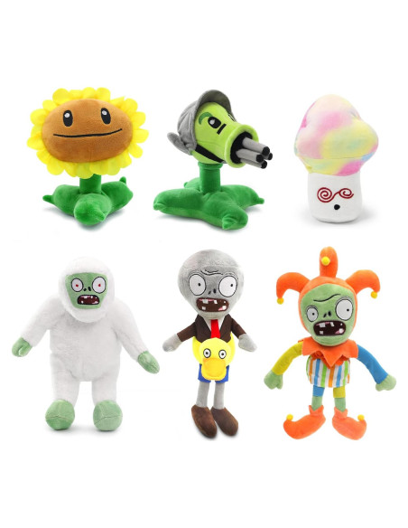 Muñecas de Peluche Maikerry PVZ - Juego de 6 Zombies 17-30 cm Muñecas de Peluche Maikerry PVZ - Juego de 6 Zombies 17-30 cm