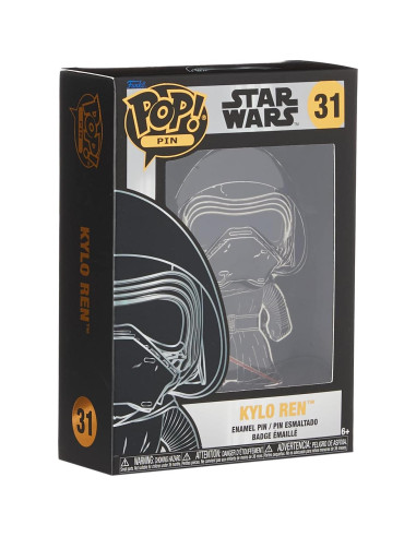Pin Funko Pop! Star Wars Kylo Ren - Acabados Metálicos