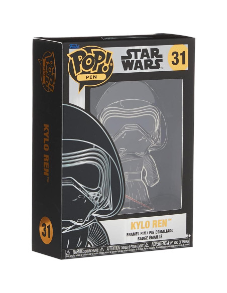 Pin Funko Pop! Star Wars Kylo Ren - Acabados Metálicos Pin Funko Pop! Star Wars Kylo Ren - Acabados Metálicos