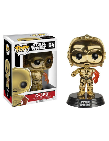 Funko Pop C-3PO Star Wars Episodio 7 Cromado Exclusivo