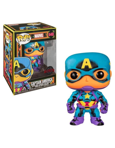 Funko Pop! Capitán América Luz Negra - Figura de Vinilo 10.16 cm