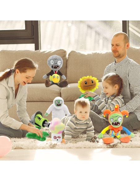 Muñecas de Peluche Maikerry PVZ - Juego de 6 Zombies 17-30 cm Muñecas de Peluche Maikerry PVZ - Juego de 6 Zombies 17-30 cm