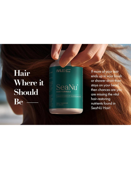 Suplemento de Vitaminas para el Cabello SeaNu IVL - Biotina y Zinc