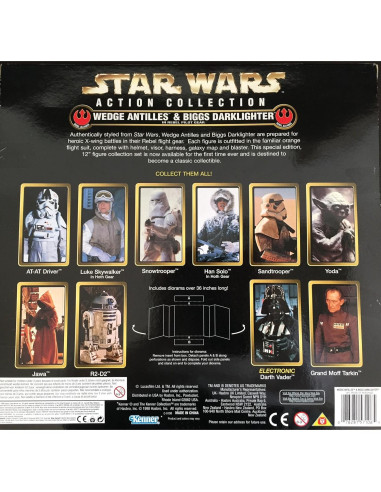 Muñeca Grande Star Wars Kenner Wedge Antilles & Biggs Darklighter