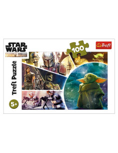 Rompecabezas Trefl 16413 Baby Yoda Star Wars 100 Piezas