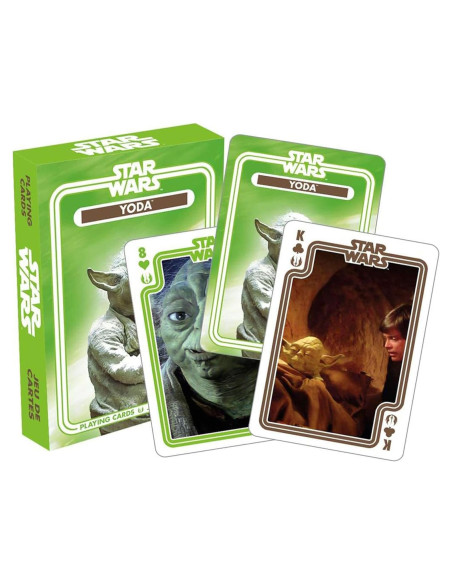Mazo de Cartas de Juego Star Wars Yoda - Licencia Oficial